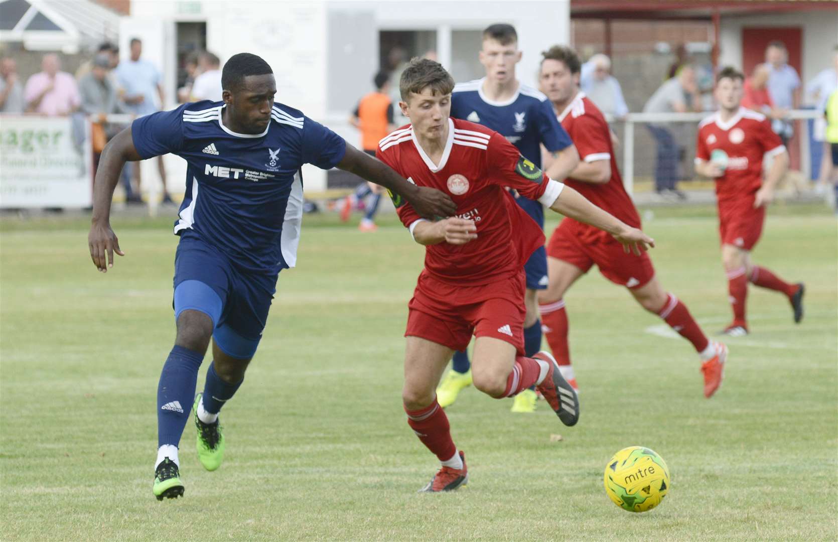 Hythe lost 1-0 at home to Whitehawk last weekend Picture: Paul Amos