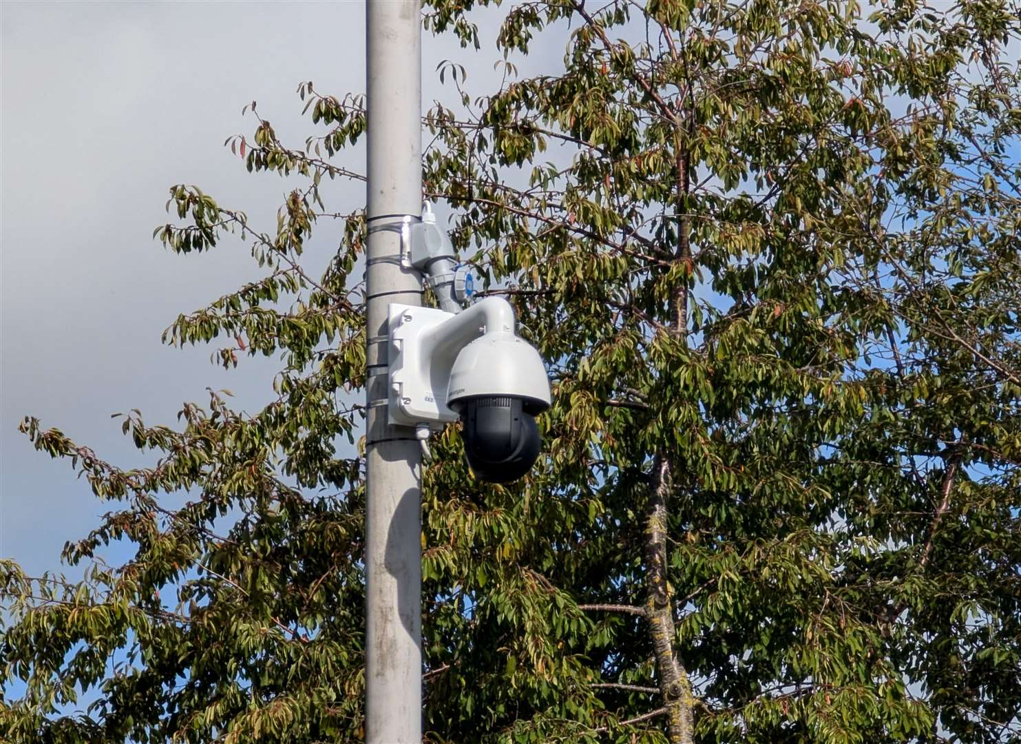 The new CCTV camera in West Lane, Sittingbourne. Picture: Swale council