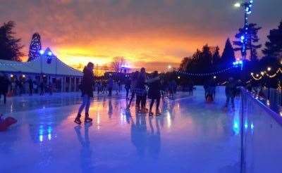 Ice skating at Tunbridge Wells