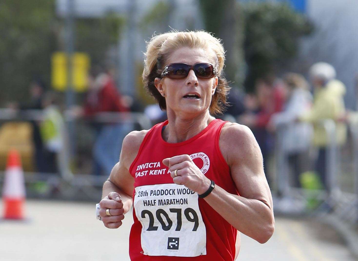 Sarah Gruber running the Paddock Wood Half Marathon in 2017 Picture: Andy Jones