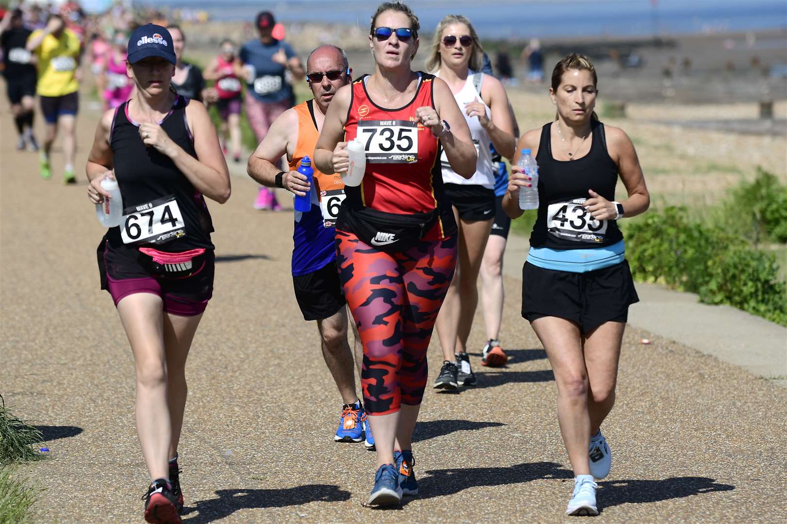 Claire Taylor (674), Tallta Wigg (735) and Michelle Mason (435) Picture: Barry Goodwin