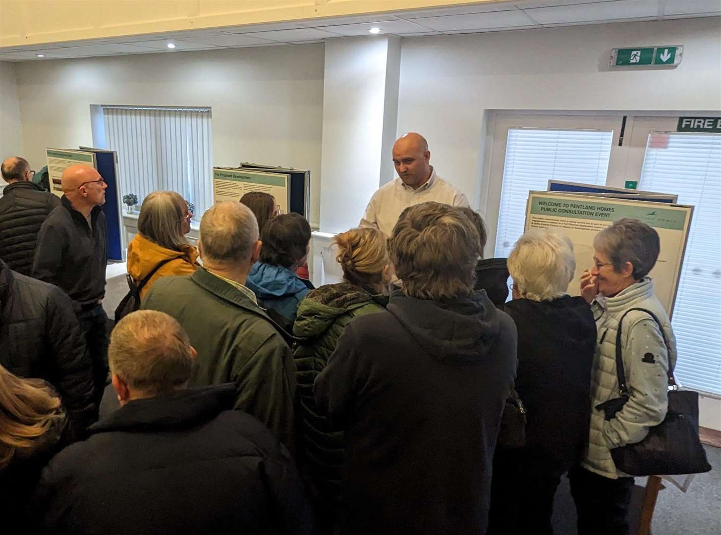 Paul Kitchingman speaks to attendees at the public consultation event at Etchinghill Golf Club