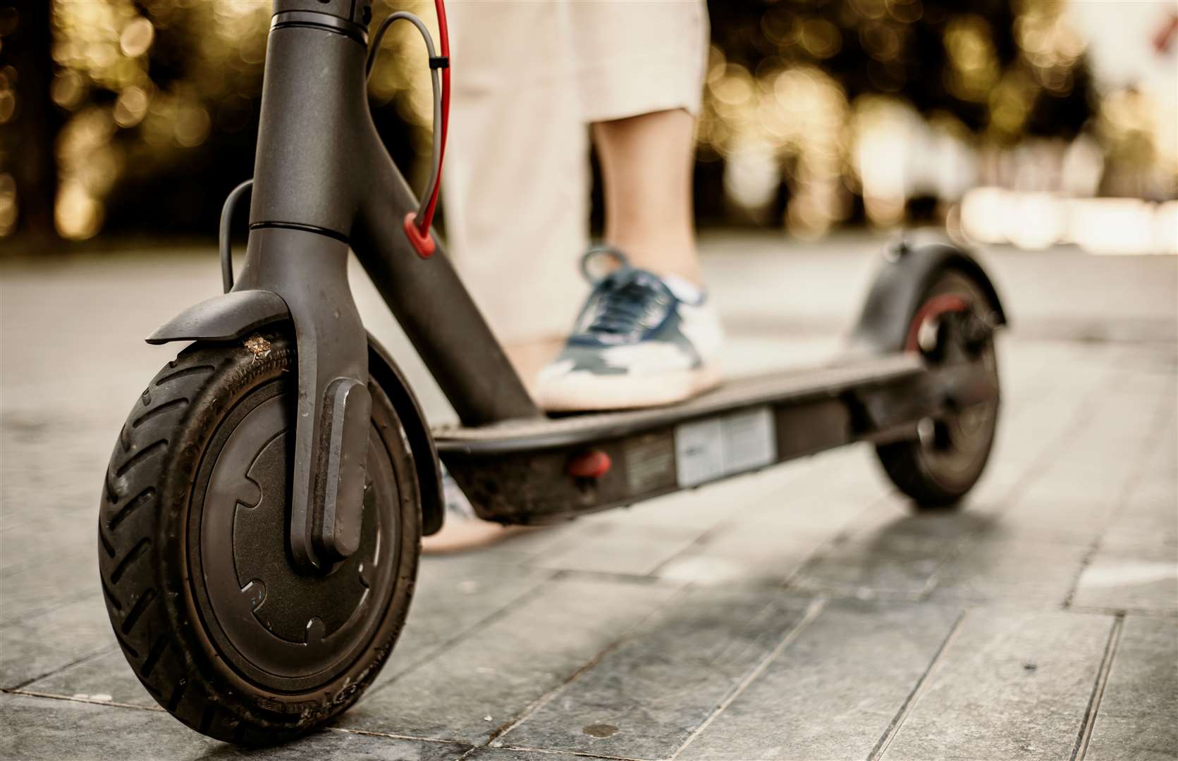 A fire at a block of flats is thought to have started due to an e-scooter. Picture: KFRS