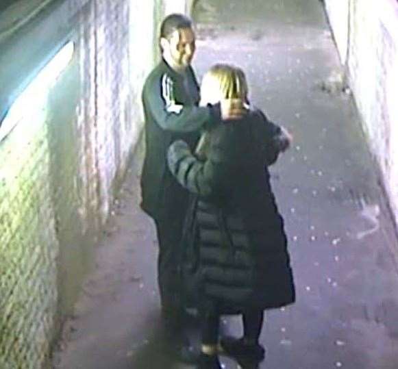 The pair were seen on CCTV