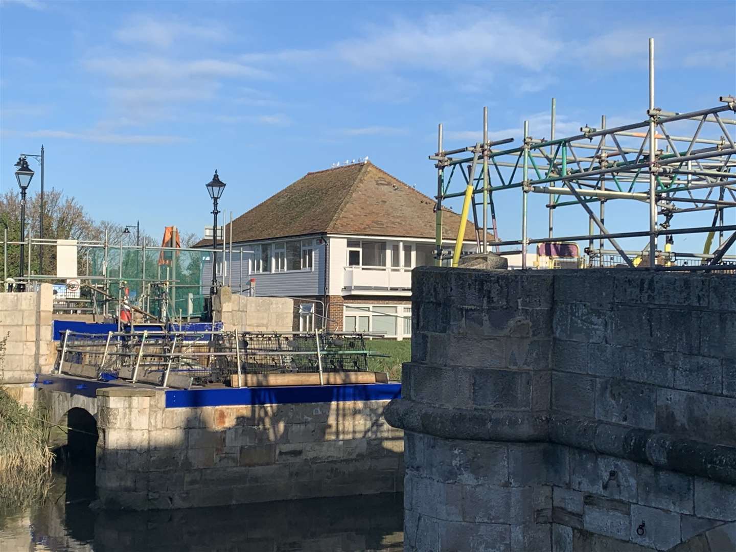 The main part of Sandwich Toll Bridge was taken away for essential servicing