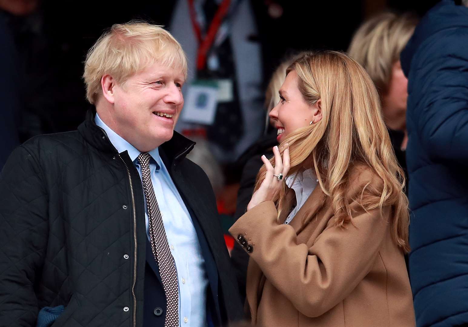 Boris Johnson and Carrie Symonds (Adam Davy/PA)