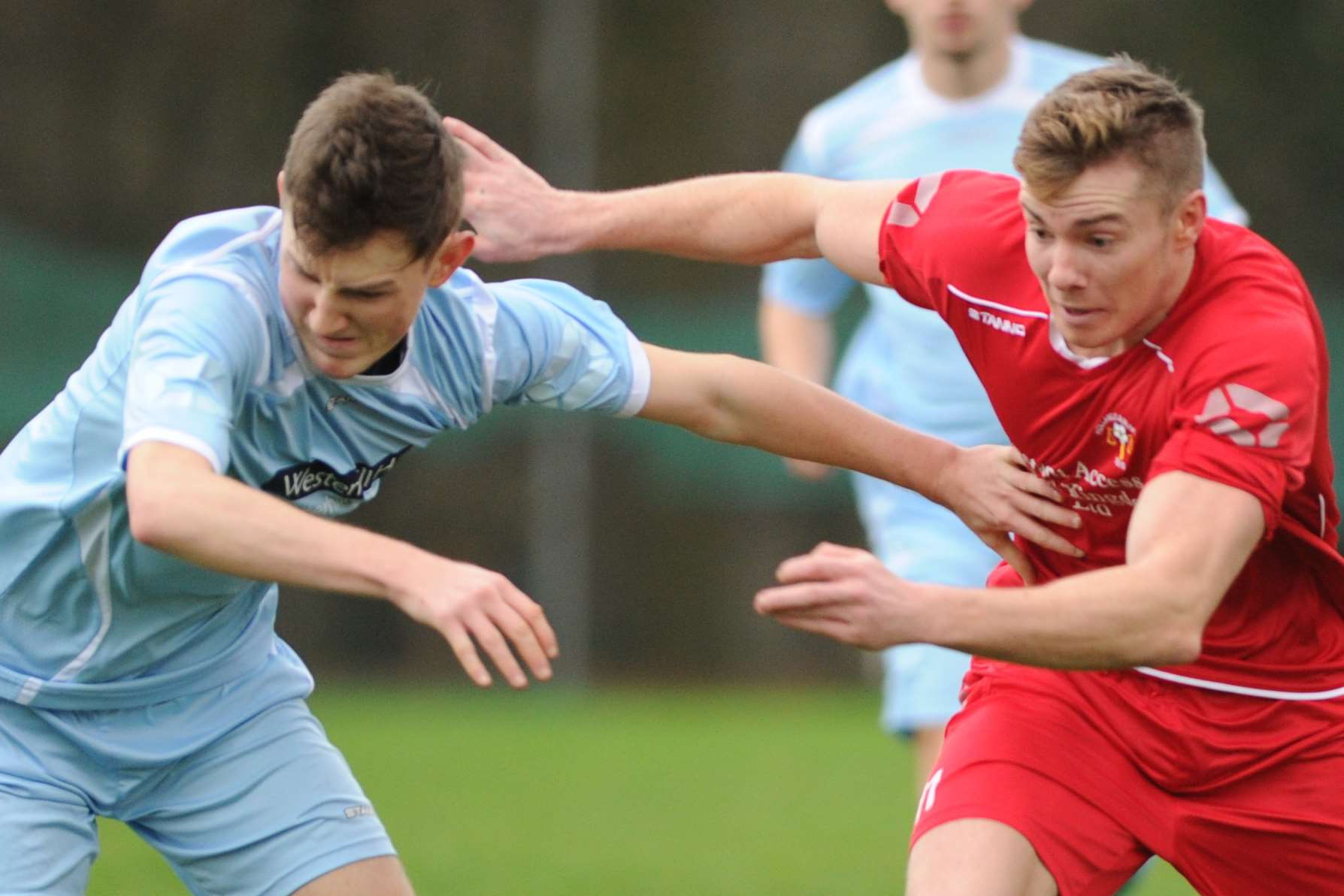 Jordan Gallagher, right, has hit the ground running at Sittingbourne Picture: Steve Crispe