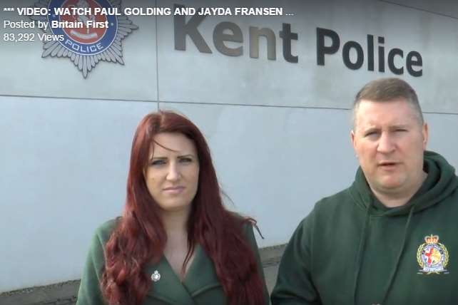 Leader Paul Golding and his deputy Jayda Fransen