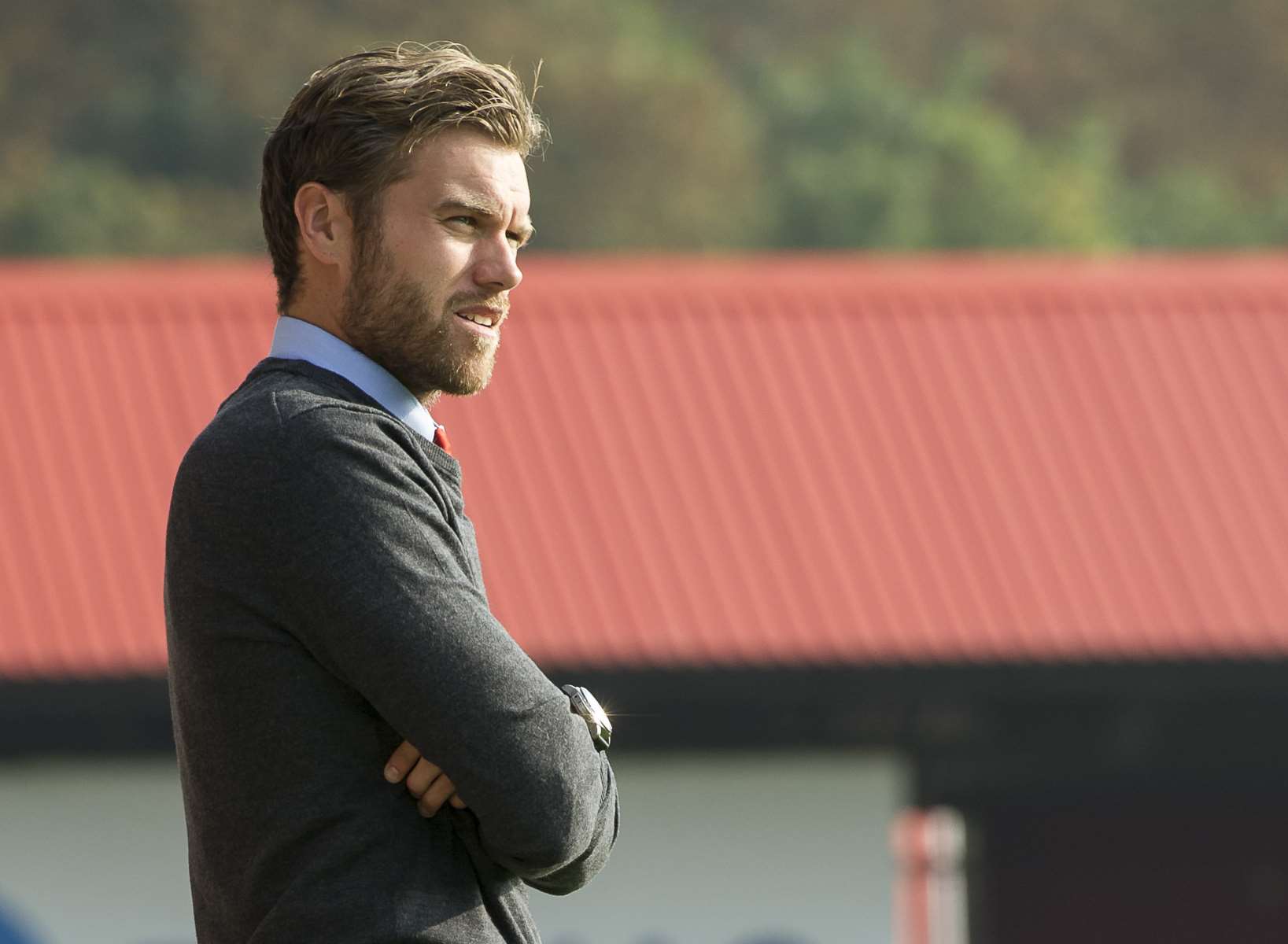 Ebbsfleet United manager Daryl McMahon Picture: Andy Payton