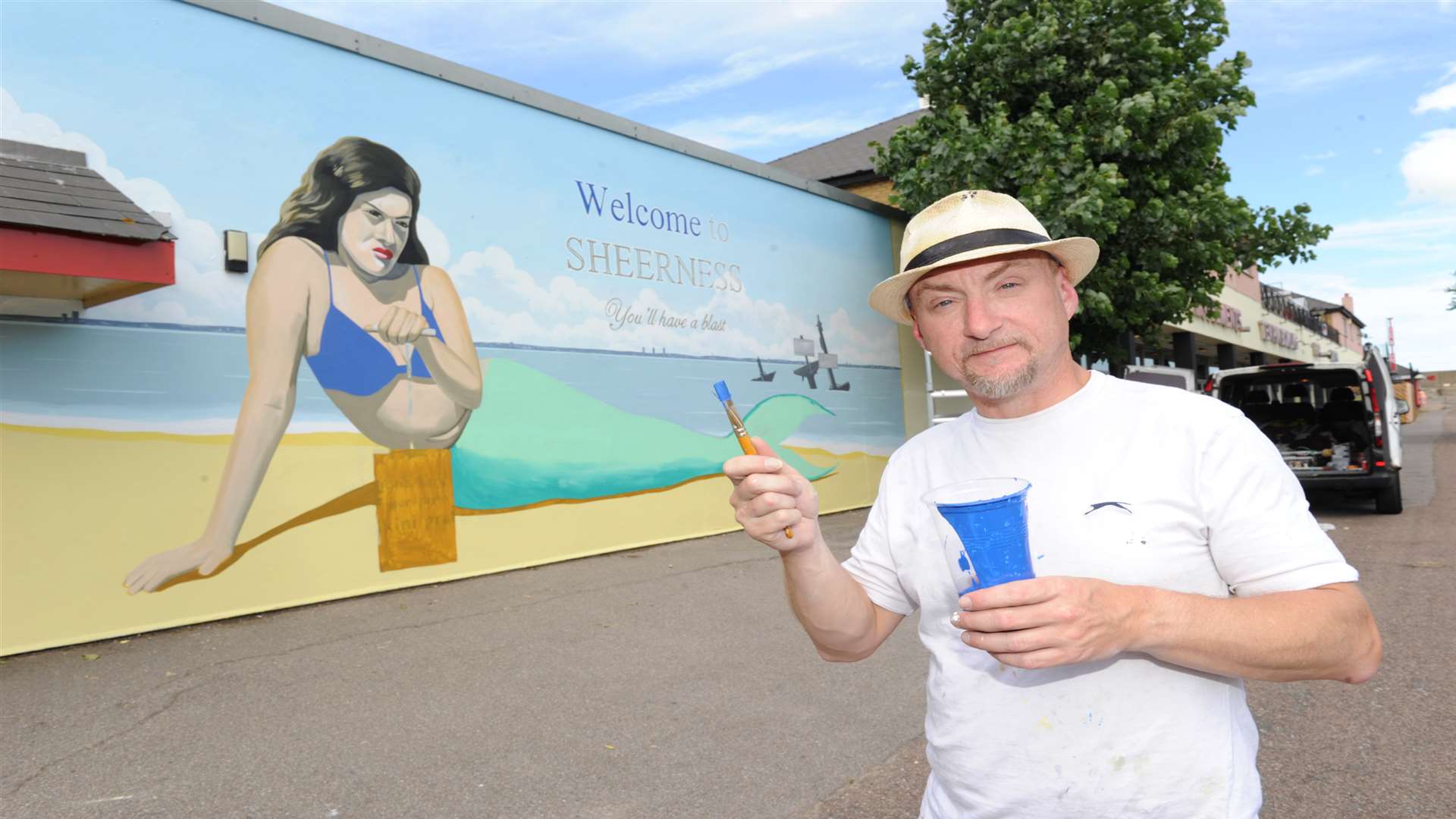 Dean Tweedy was responsible for more than 200 murals across Swale.