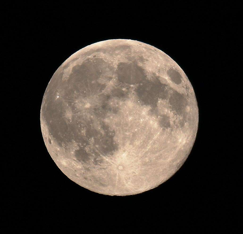 The supermoon on August 10, 2014