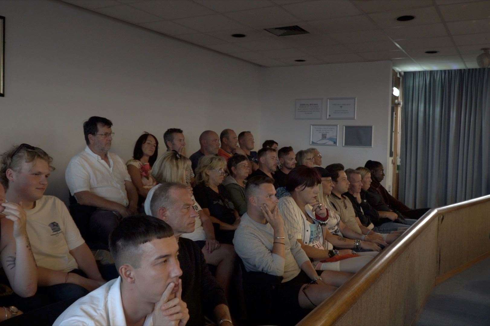 The public gallery of TDC's planning committee was packed with supporters of the bar