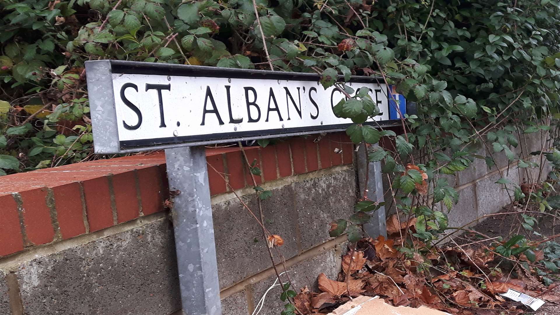 Scene of double stabbing in St Alban's Close, Gravesend