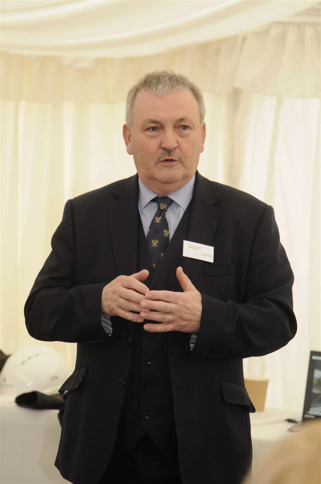 Cllr Alan Jarrett - Leader of Medway Council...Groundbreaking ceremony Rochester Riverside ..Picture: Gary Browne. (2486812)