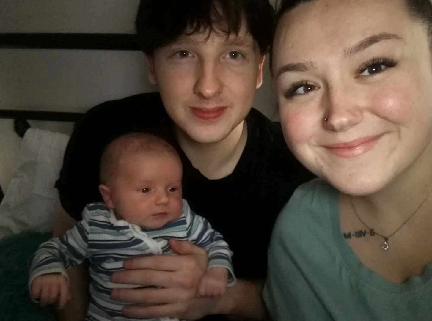 Jo's eldest son Connor and his partner Ellyse and son Grayson