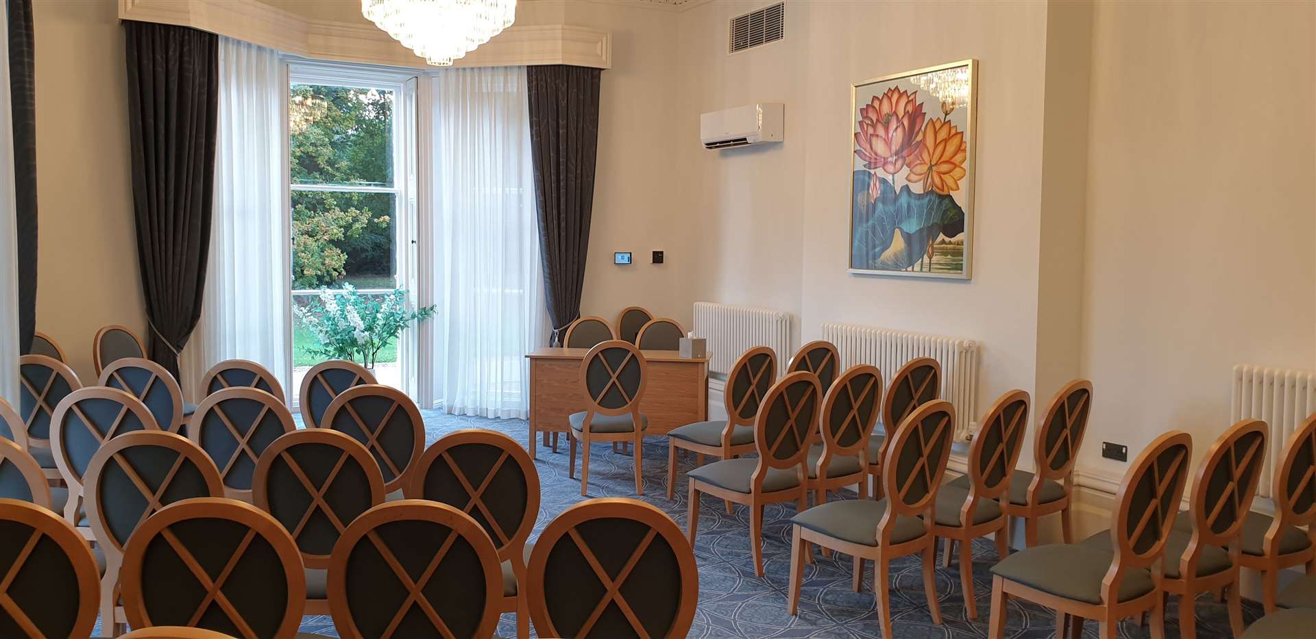 The Garden Room for wedding ceremonies at Oakwood House