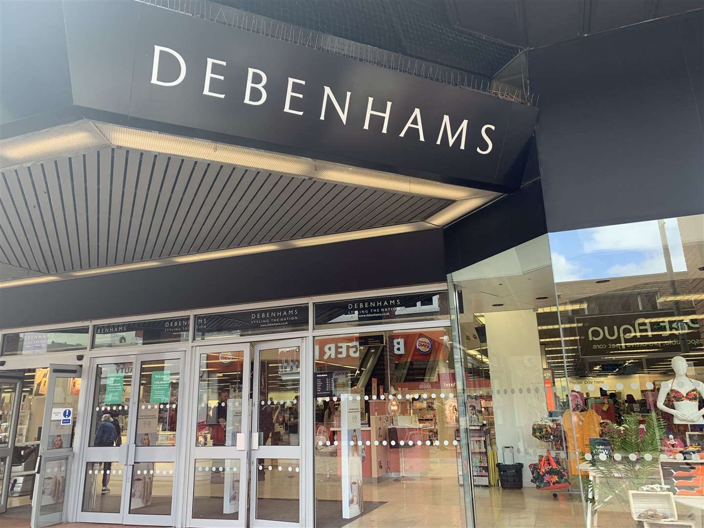 Debenhams in Chatham High Street before it closed down