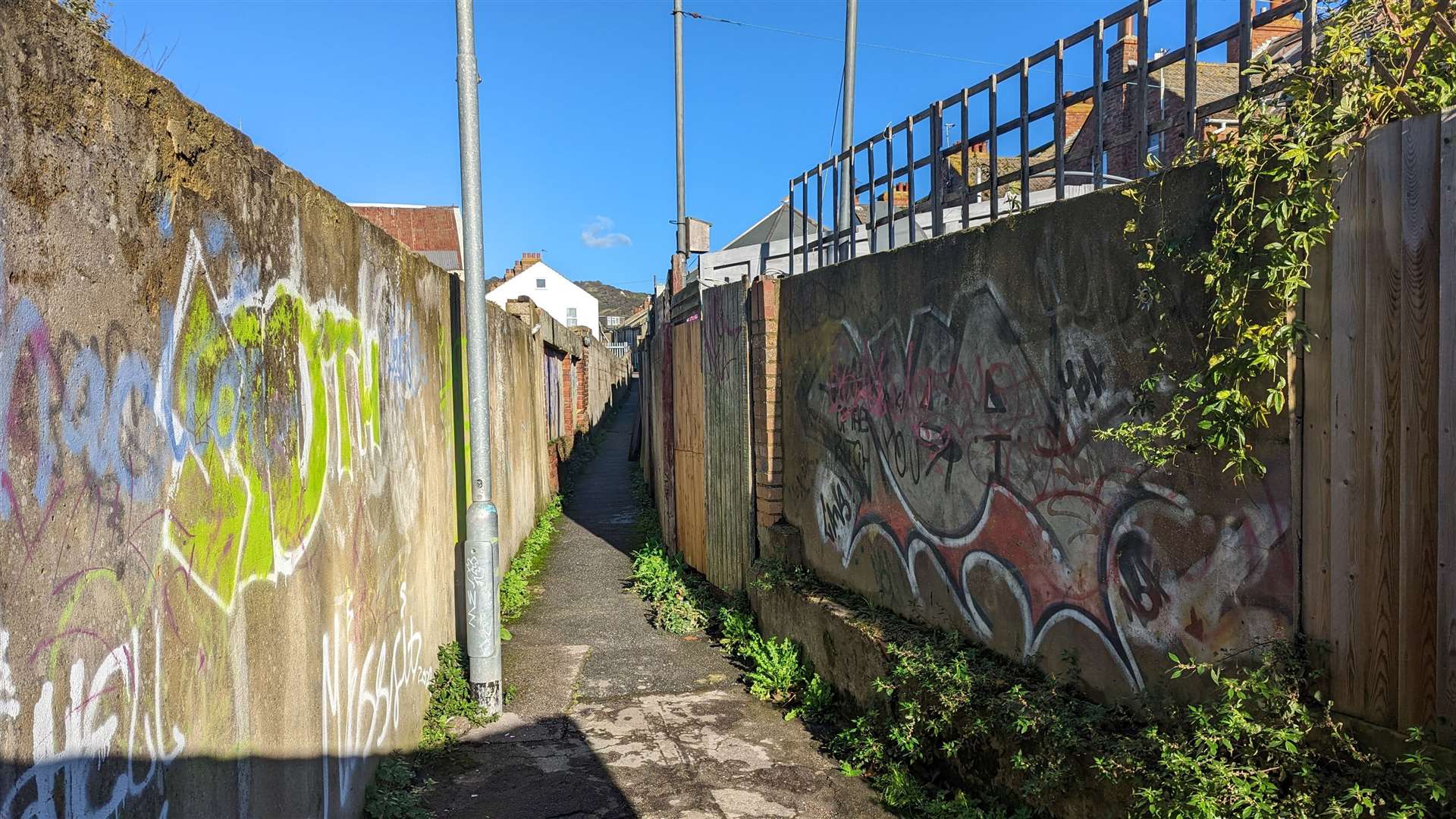 The alleyway where Eliza Eastland was attacked