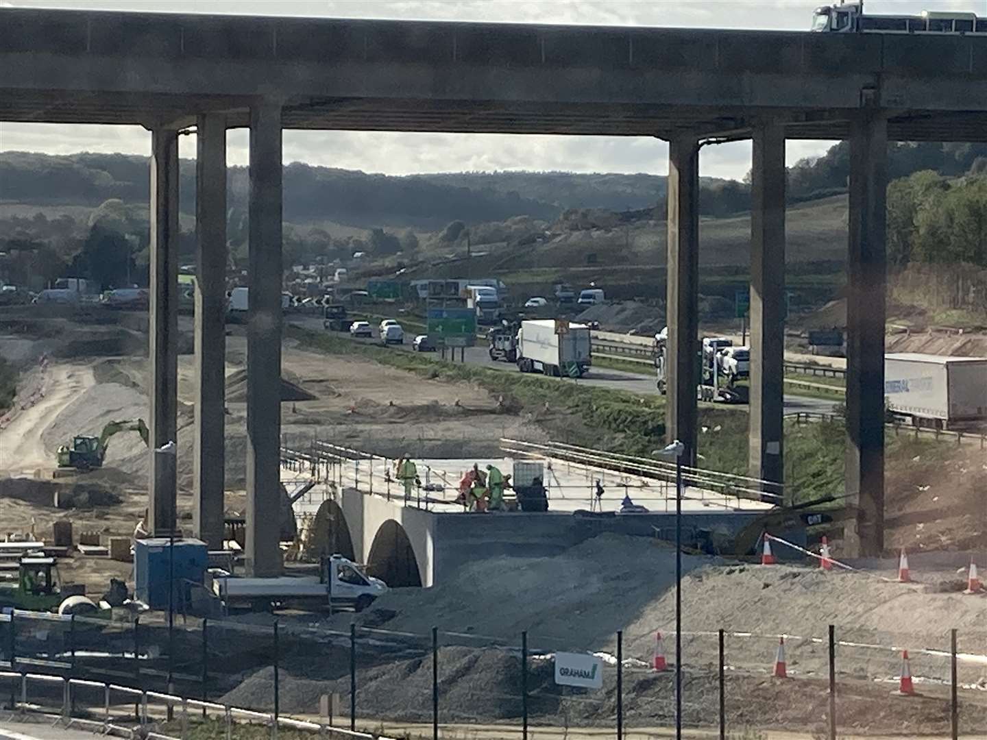 The M2 viaduct crossing the A249 at Stockbury. Picture: John Nurden (60445853)