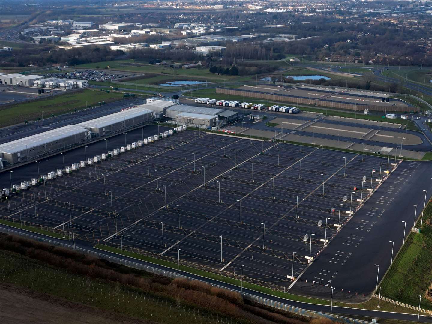 The Sevington inland border facility near Ashford. Picture: Barry Goodwin