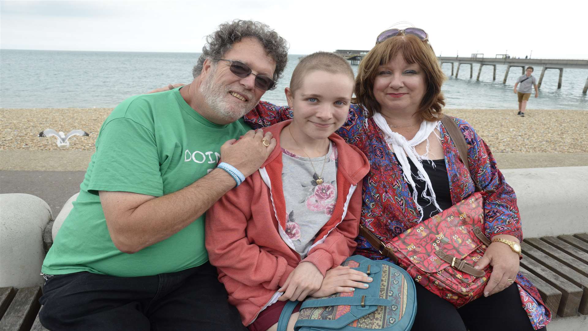 Kelly Turner with parents Martin and Linda