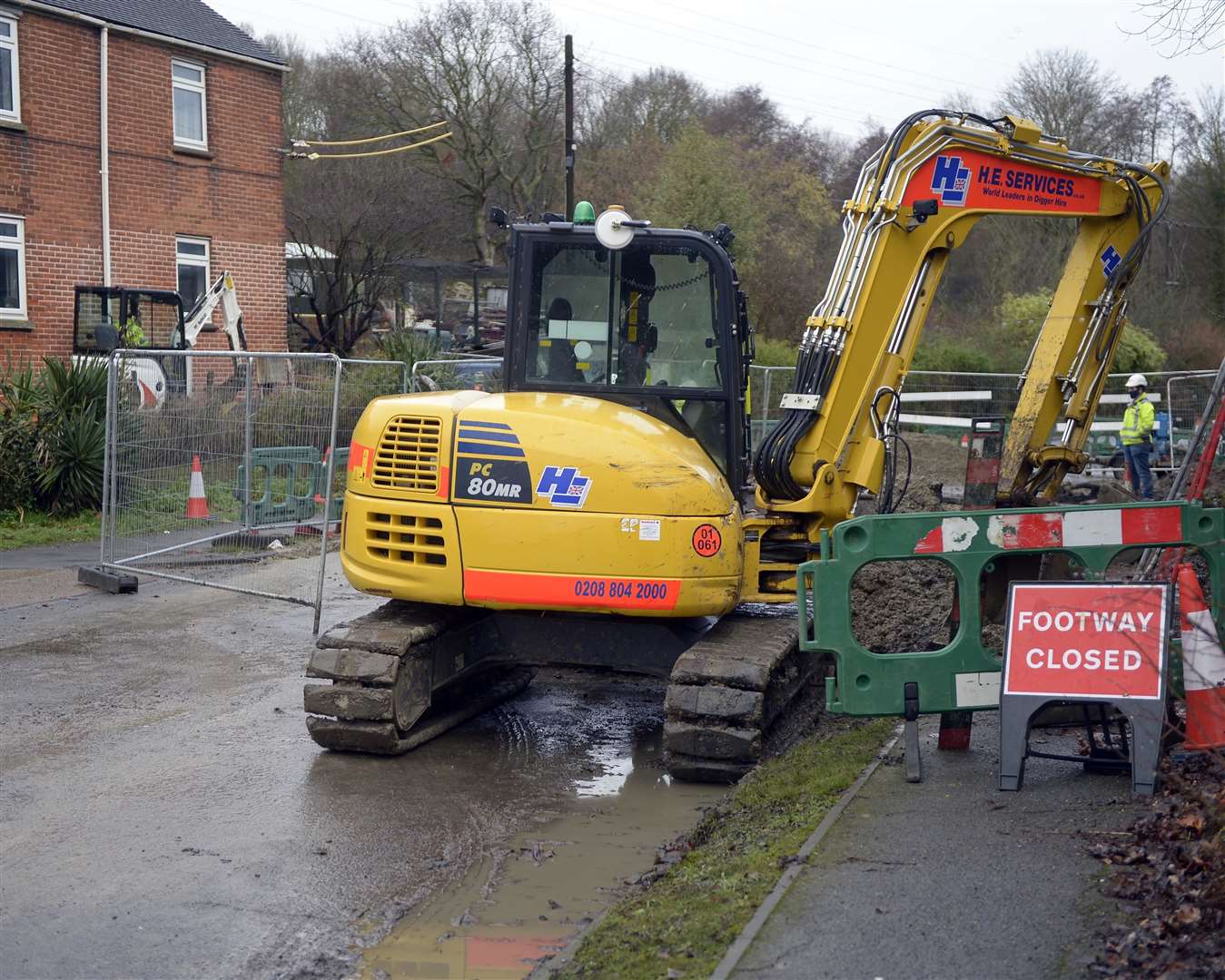 Workers have been on site since December 30. Picture: Barry Goodwin