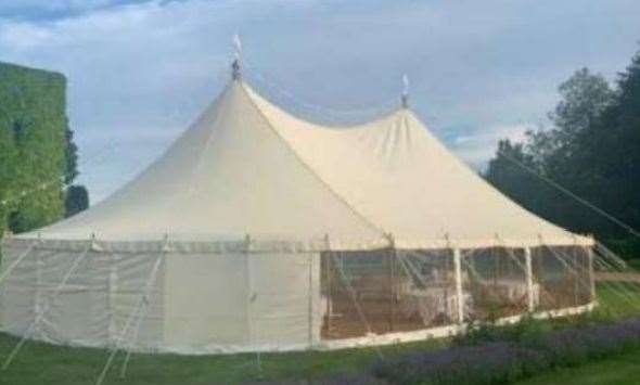 How the marquee at Beachborough Park could look