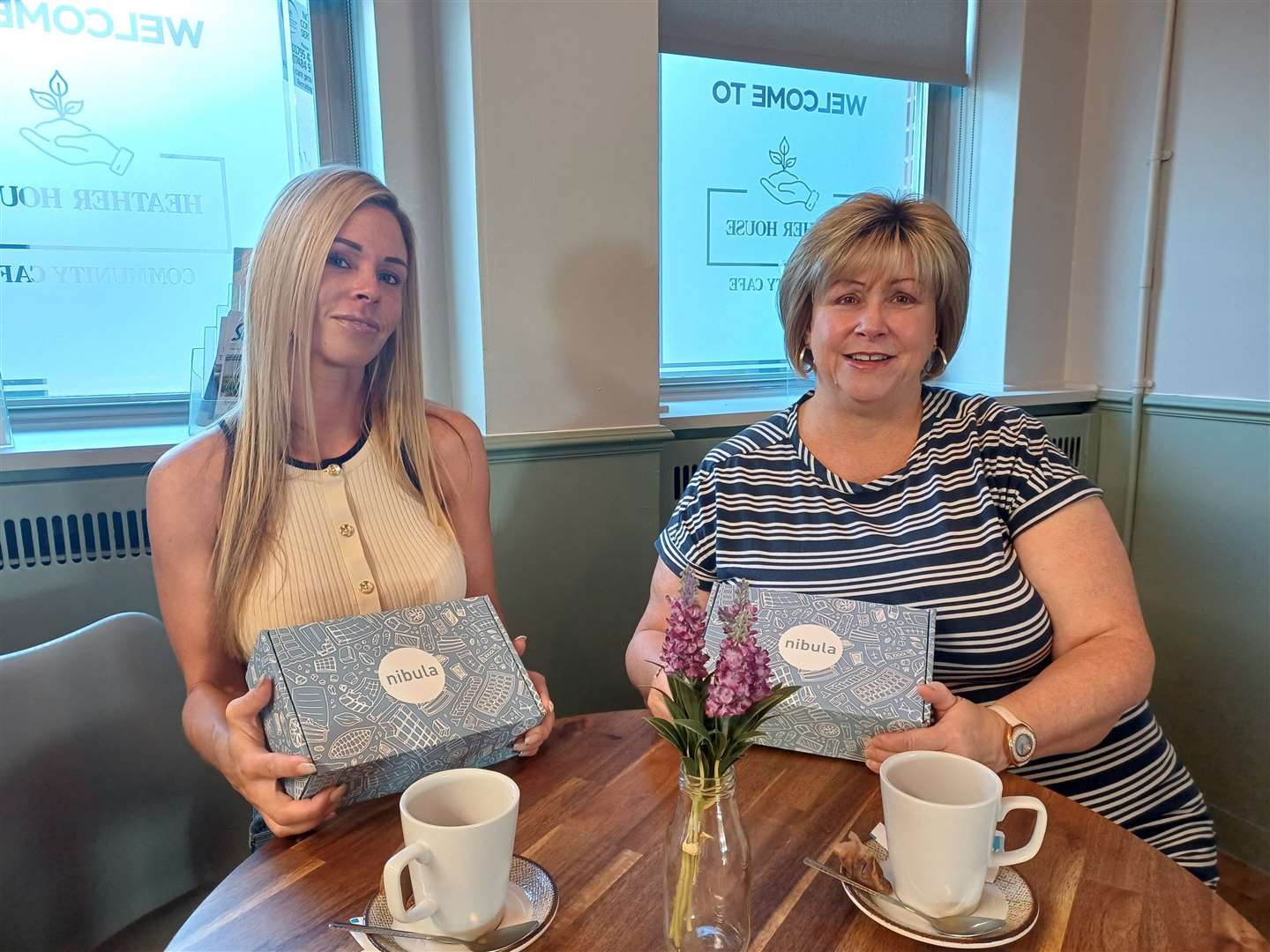 Elizabeth and Sharon Taylor were one of the first 10 customers and received a free afternoon tea package