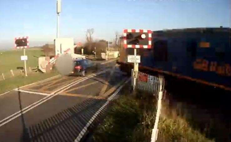 A warning has been issued following the near miss on the rail line to Ashford. Picture: Network Rail