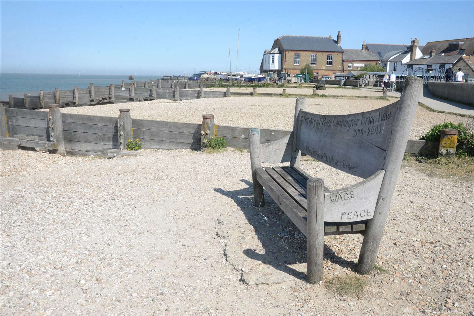 Prior to sea defences work in the 1980s, the tide would come far higher up the beach