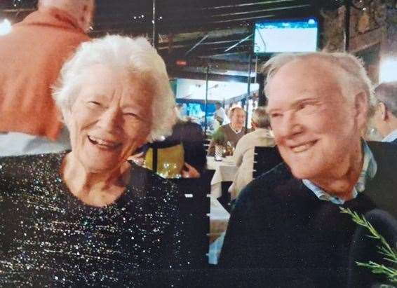 Marianne Stacey with her late husband Jim who was once the headteacher of Deal Secondary School