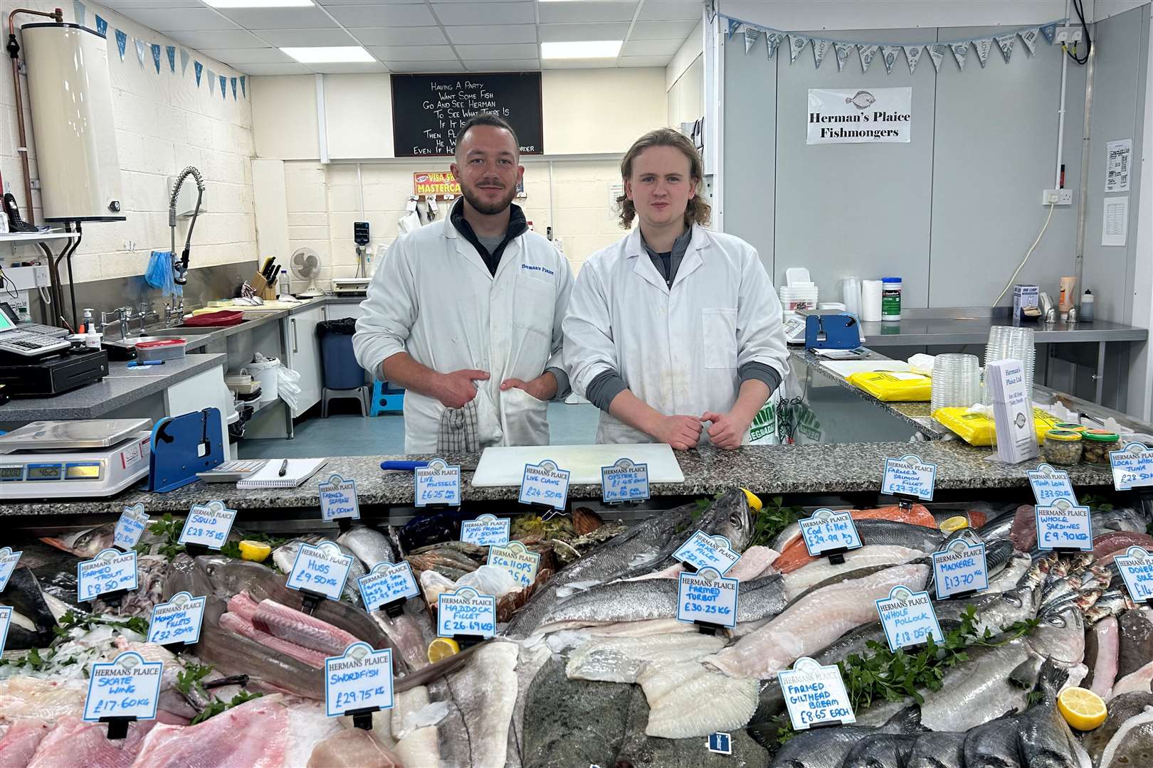 Callum Bedwell (left) and George Theze at Fin & Scales in Faversham