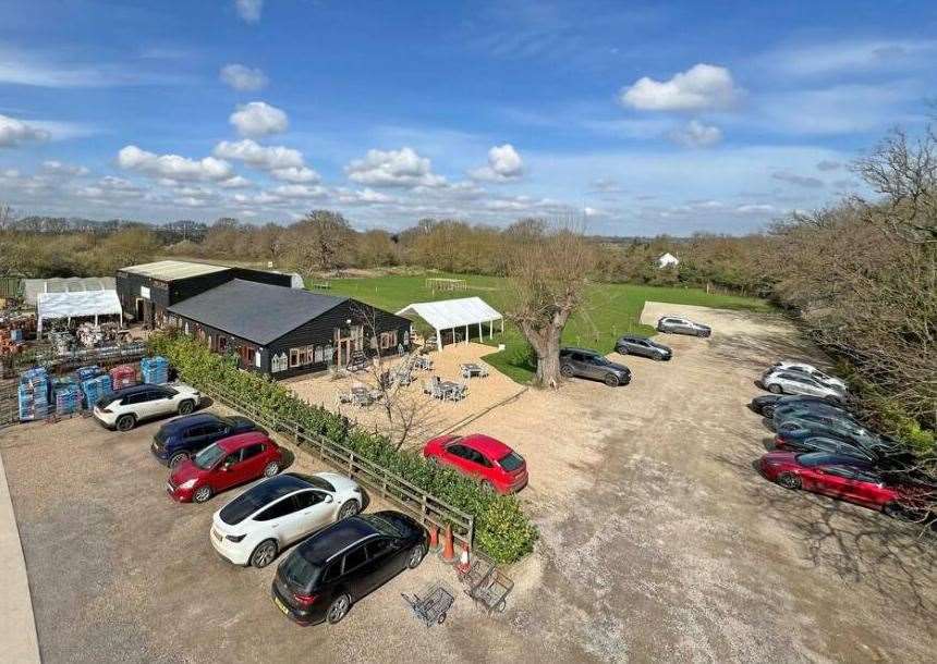 Frankie’s Farm Shop includes a large car park. Photo: Christie & Co