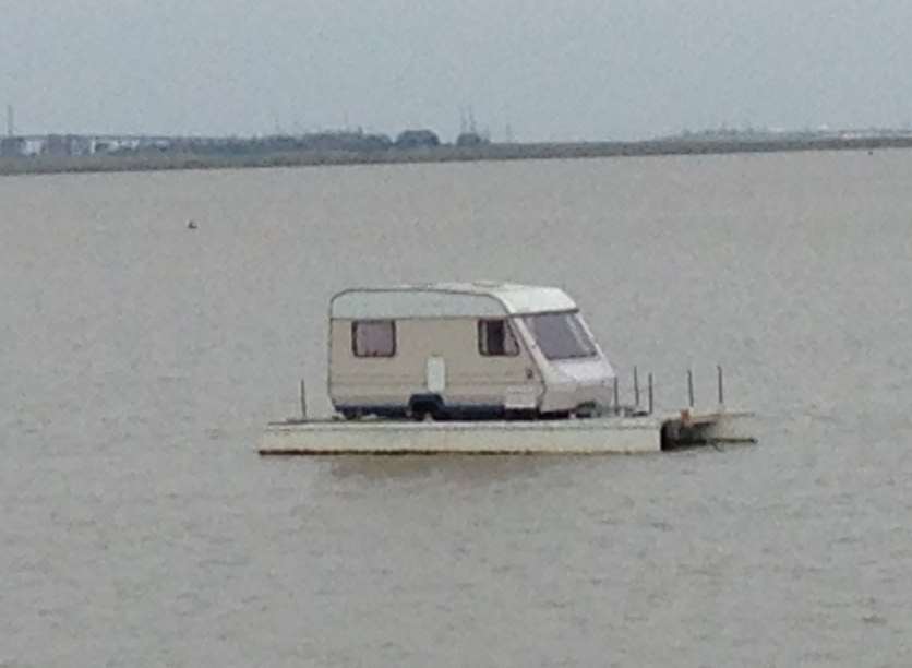 The caravan boat spotted in the Swale