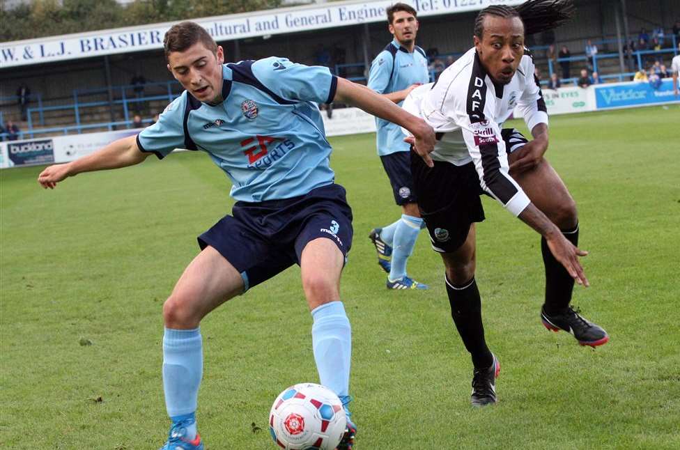 Dover in FA Cup action against AFC Rushden & Diamonds Picture: Terry Scott