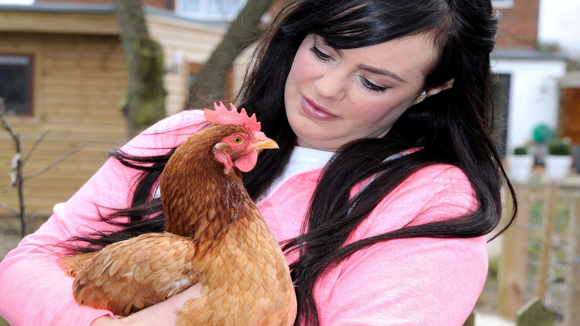 Amey Evans with one of her birds