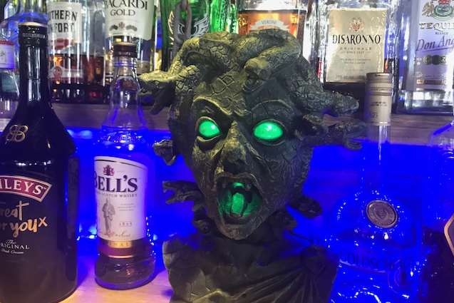 Halloween decorations at Mariners Bar, Ramsgate