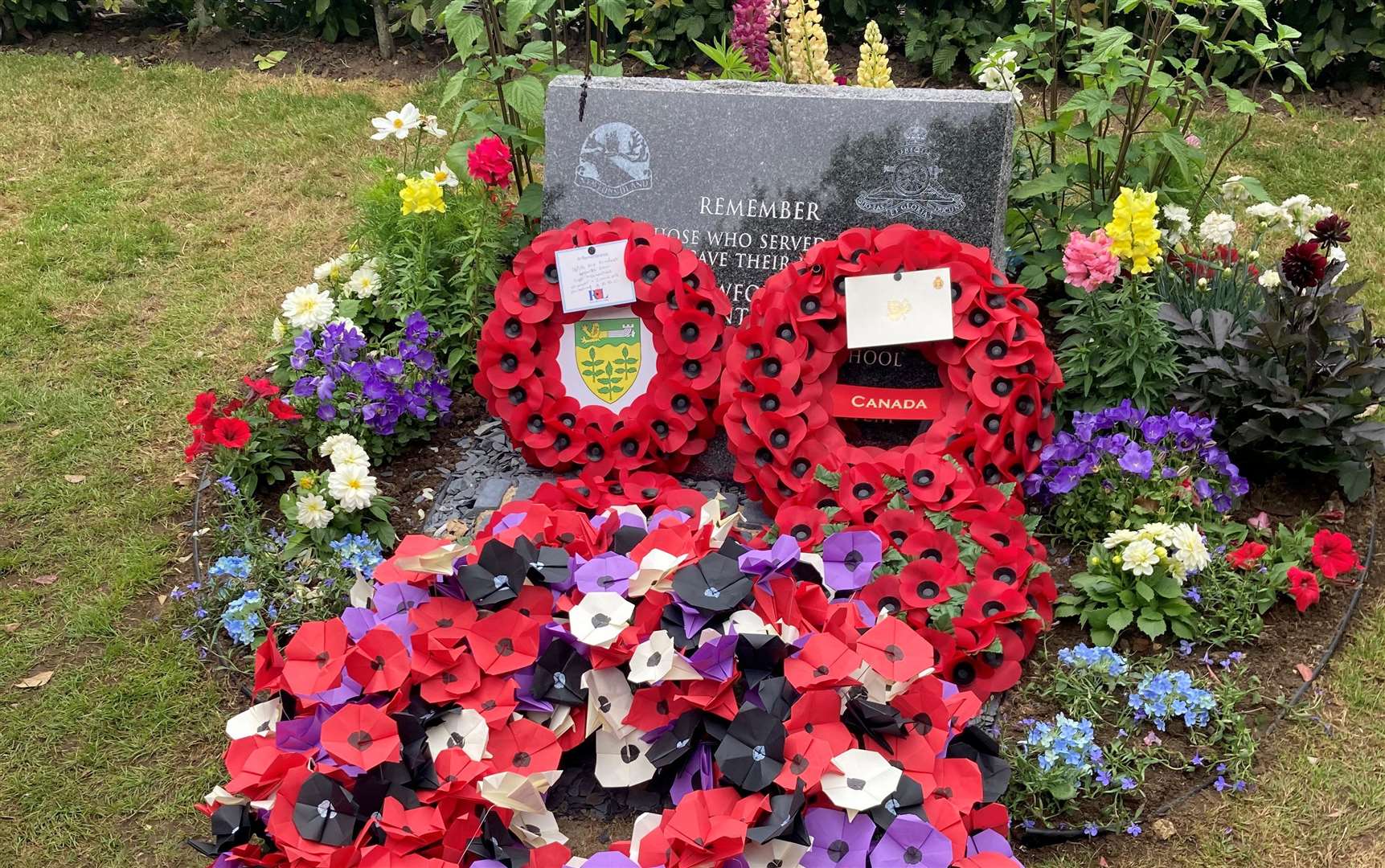 The 59th Newfoundland RA memorial at Ashford School