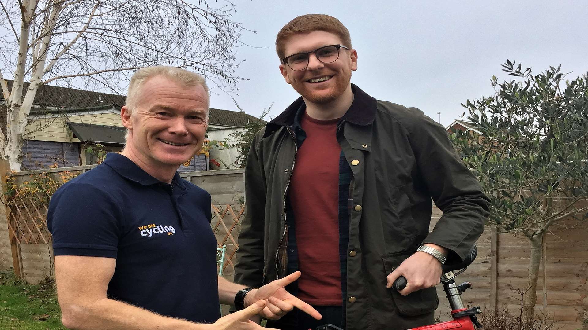 Paul was reunited with his bike thanks to Jason