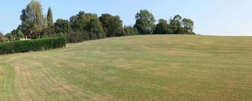 How the current site looks at Cotton Hill, Hamstreet. Picture: Hallam Land Management