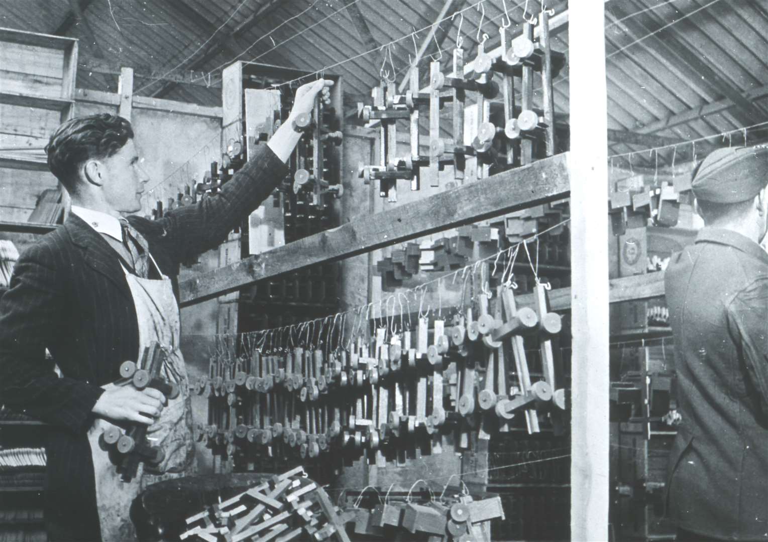 Wooden toys being made at the RBLI factory