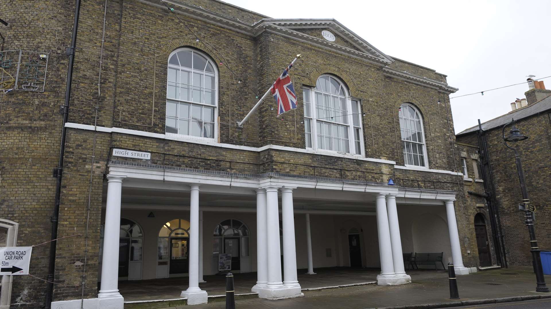 Deal Town Hall. Councillors here voted against the dredging