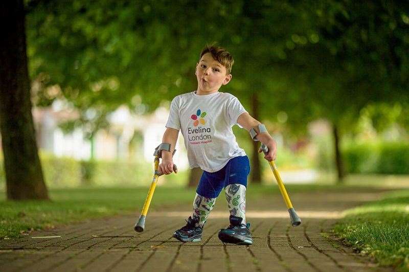 A photo of Tony Hudgell completing his 10km walk has been selected to feature in the National Portrait Gallery's 'Hold Still' exhibition. Picture: David Tett (43720536)