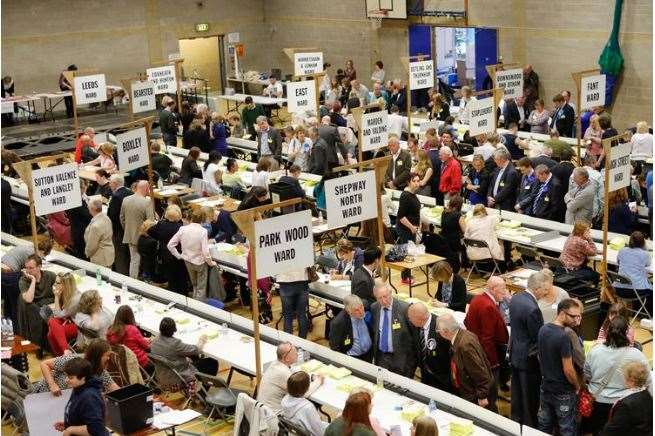 Maidstone Borough Council election. Stock image