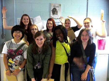 Chatham Grammar School for Girls pupils celebrate their GCSE results