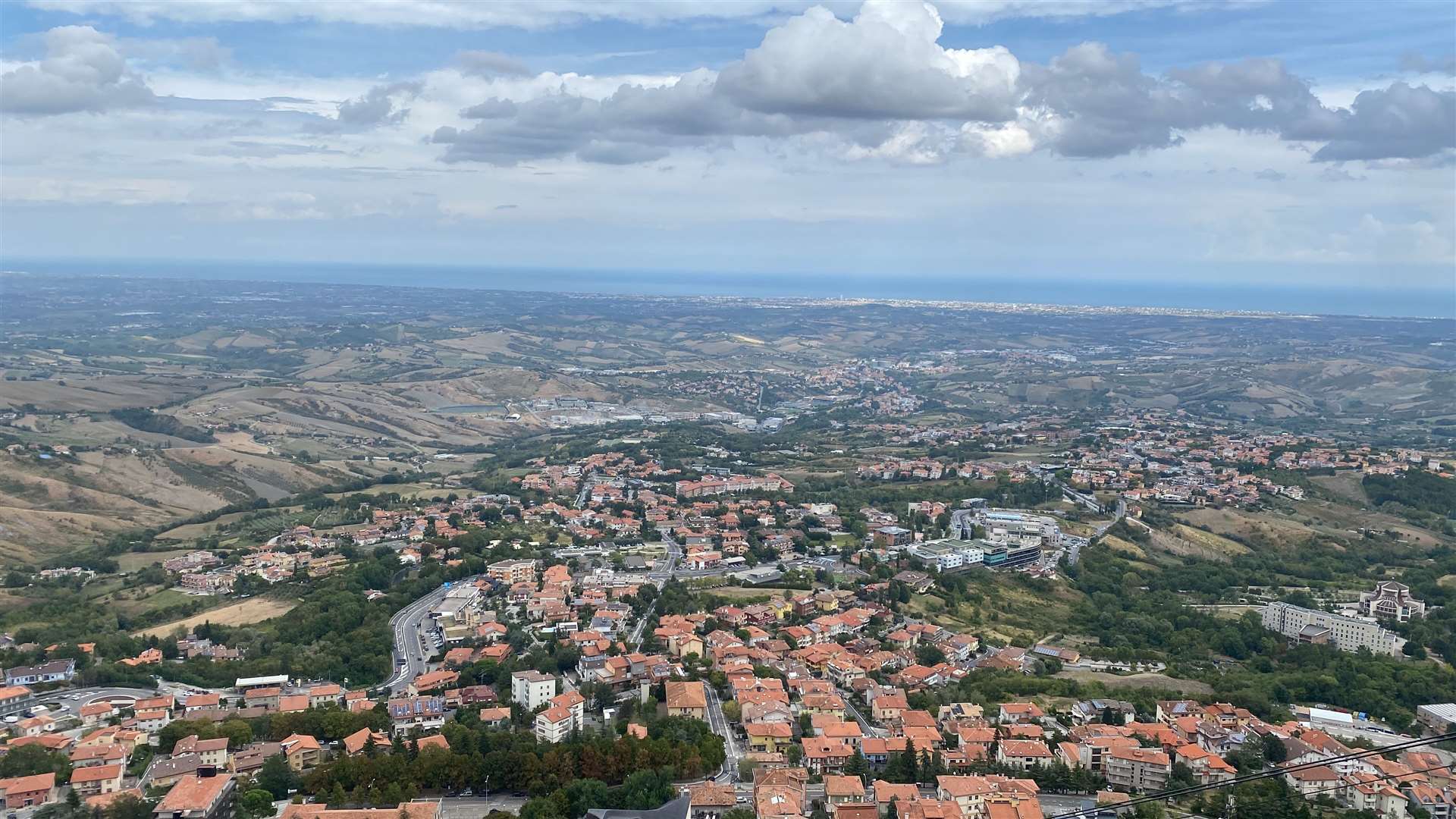 Views of San Marino and Italy from Monte Titano