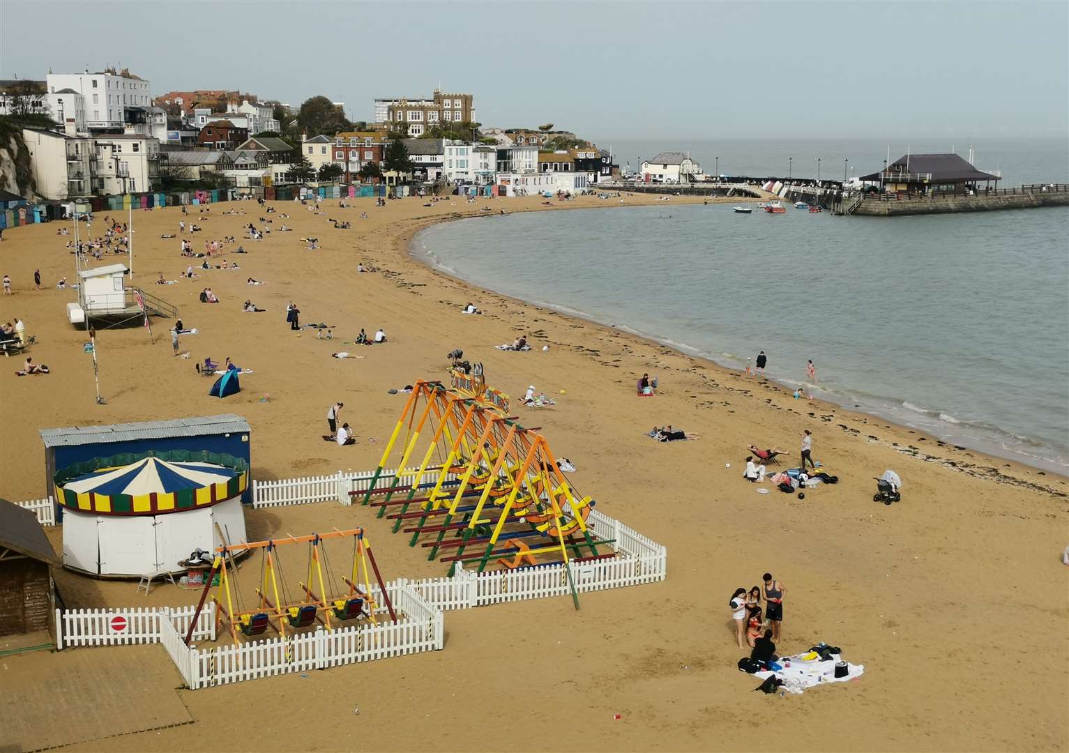 The incident is alleged to have happened in Viking Bay, Broadstairs