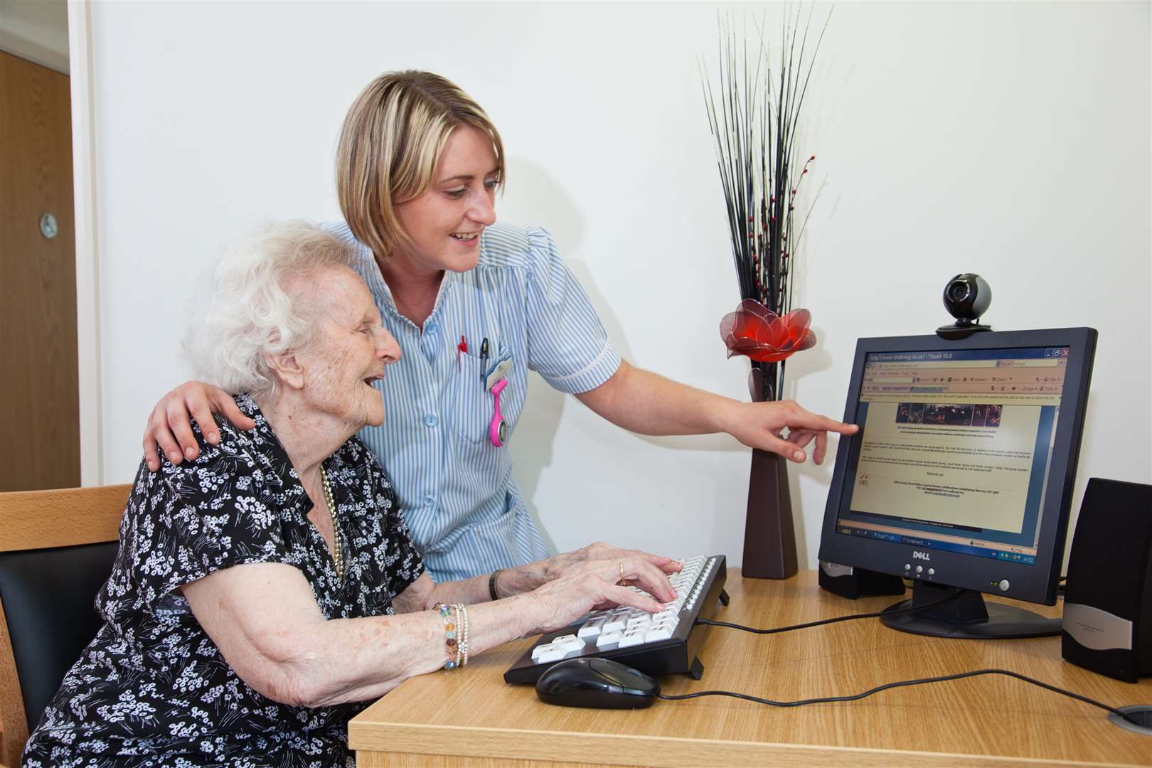 CHD Living is inviting people to ‘adopt a grandparent’ by holding video calls with its residents during the coronavirus lockdown (CHD Living/PA)