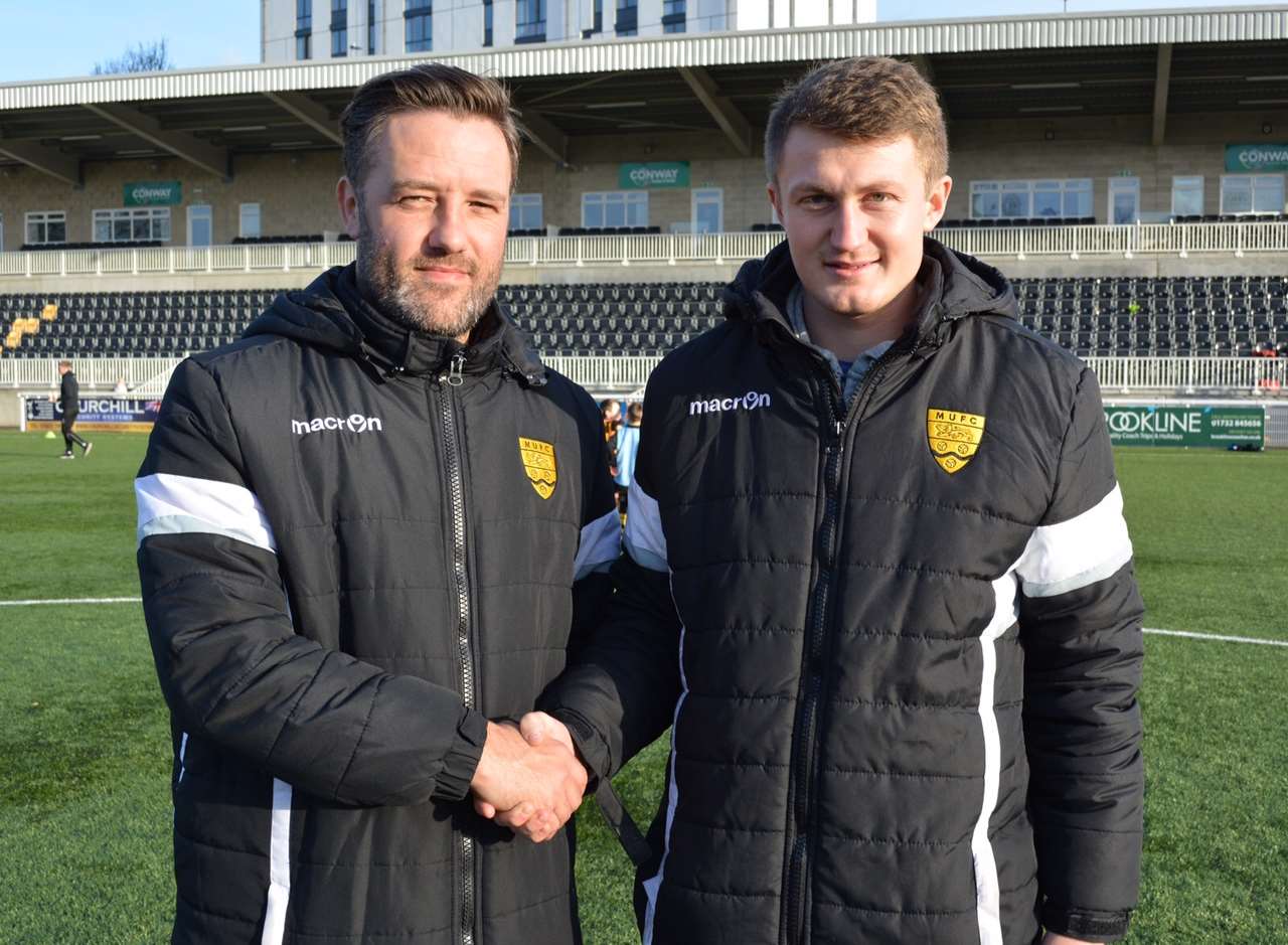 Jay Saunders welcomes Callum Davies to Maidstone