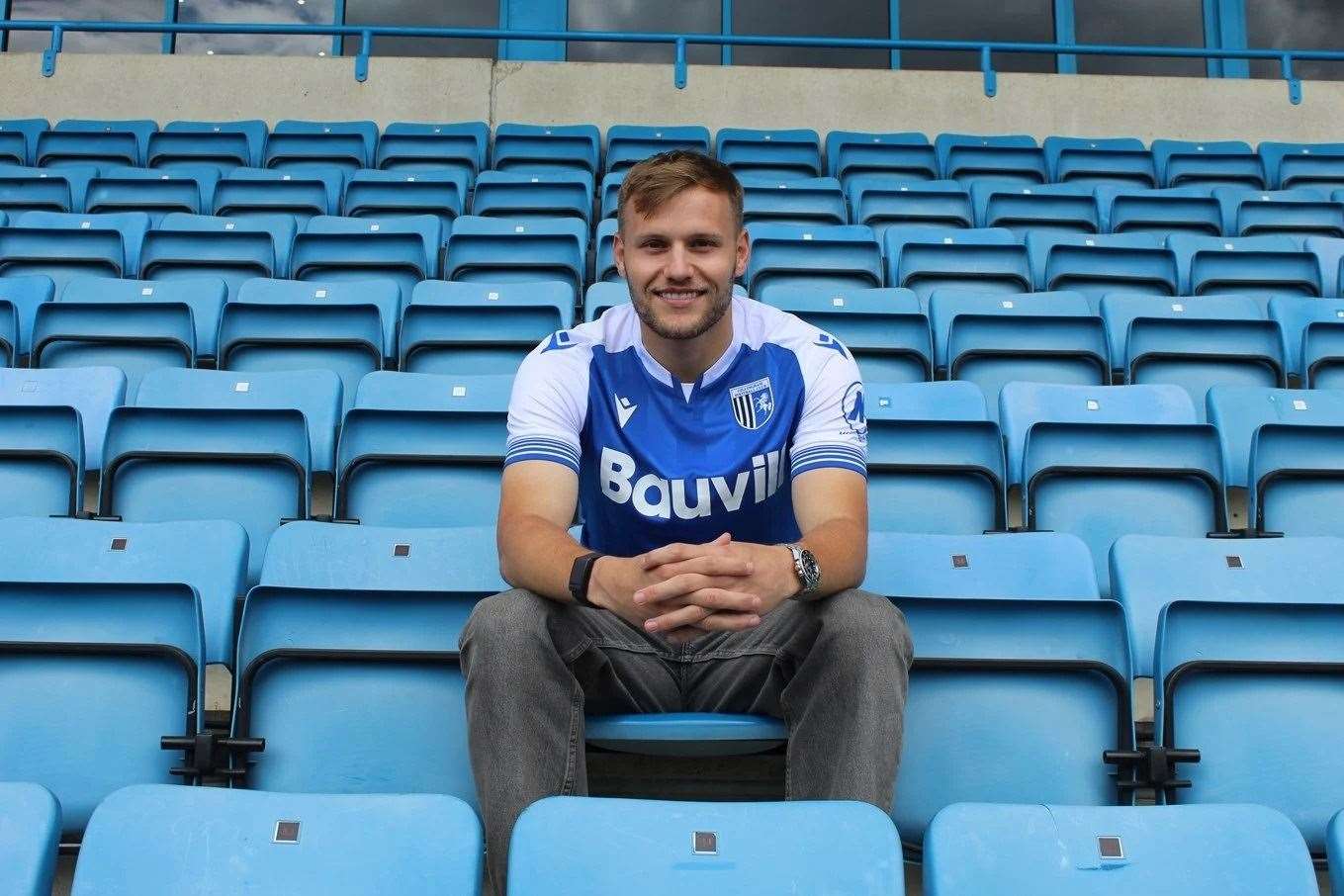 Gillingham signed striker Elliott Nevitt after a successful season at Crewe Picture: Gillingham FC